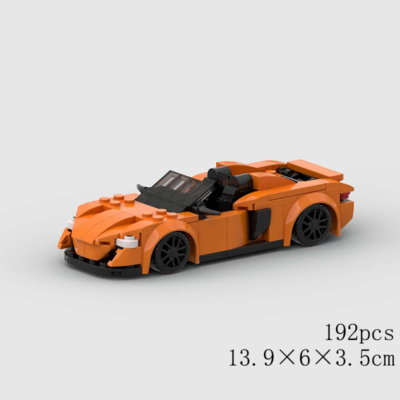 City Speed Convertible Racing Car Building Blocks - Ultimate DIY Model