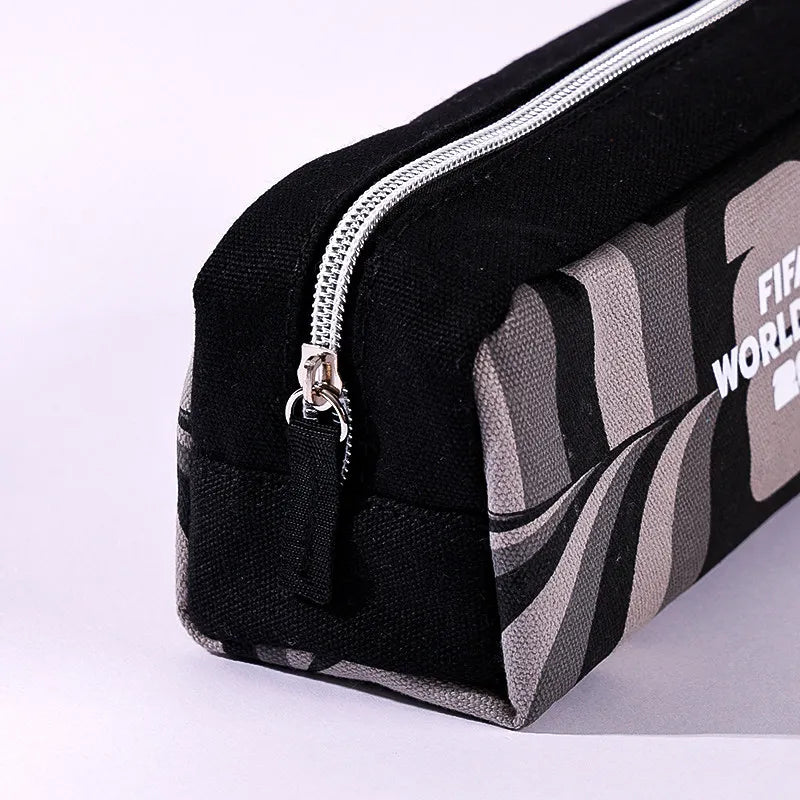 FIFA 2026 World Cup Canvas Pencil Case - Large Capacity Pouch