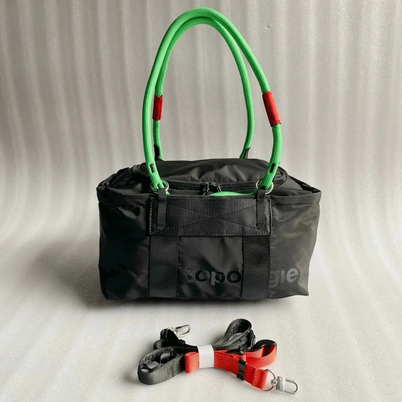 Elegant Water-Resistant Nylon Travel Duffle Bag for Short Trips