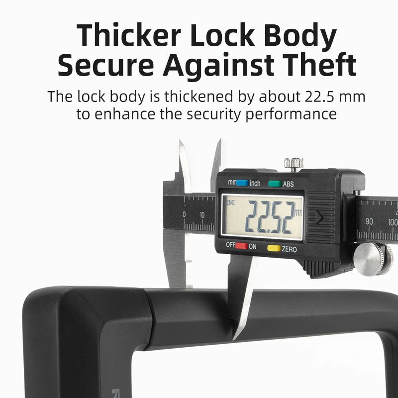 ROCKBROS U-Shaped Anti-Theft Lock for Bikes & Scooters | Durable Security