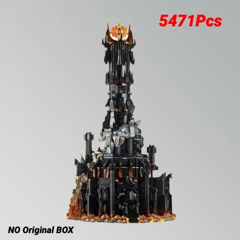 5471-Piece Black Tower Building Blocks Set - Ultimate Home Decor