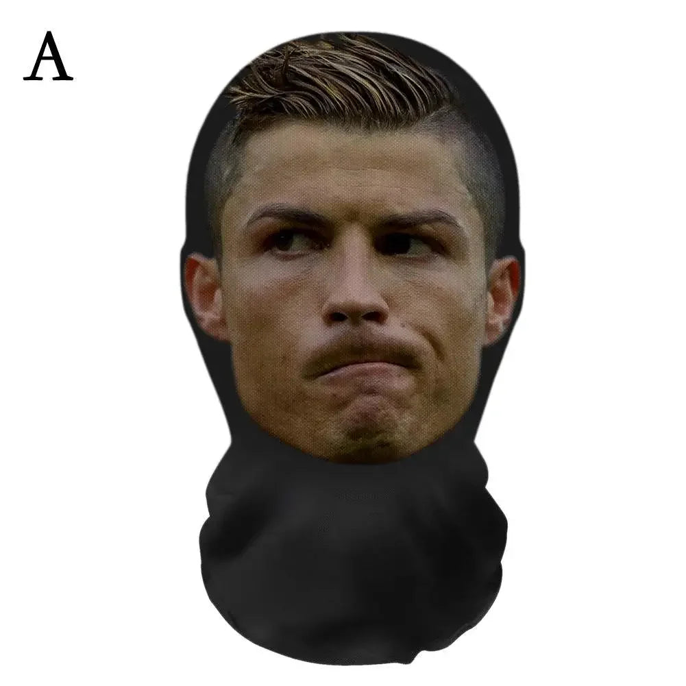 3D Realistic Full Face Halloween Mask - Funny Celebrity Balaclava