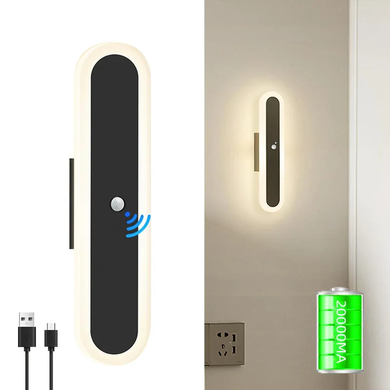 Rechargeable Indoor Wall Light with Motion Sensor - Elegant & Versatile