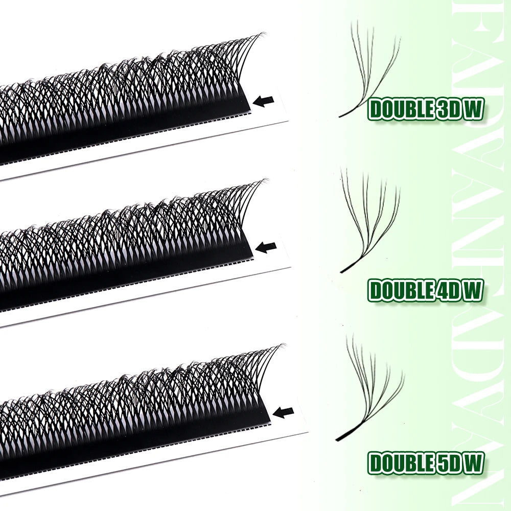 FADVAN 3D/4D/5D W Shaped Eyelash Extensions - Natural Softlight Volume