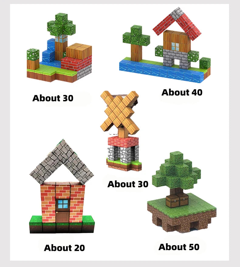 500PCS Magnetic Building Blocks - STEM Educational Toy Set for Kids