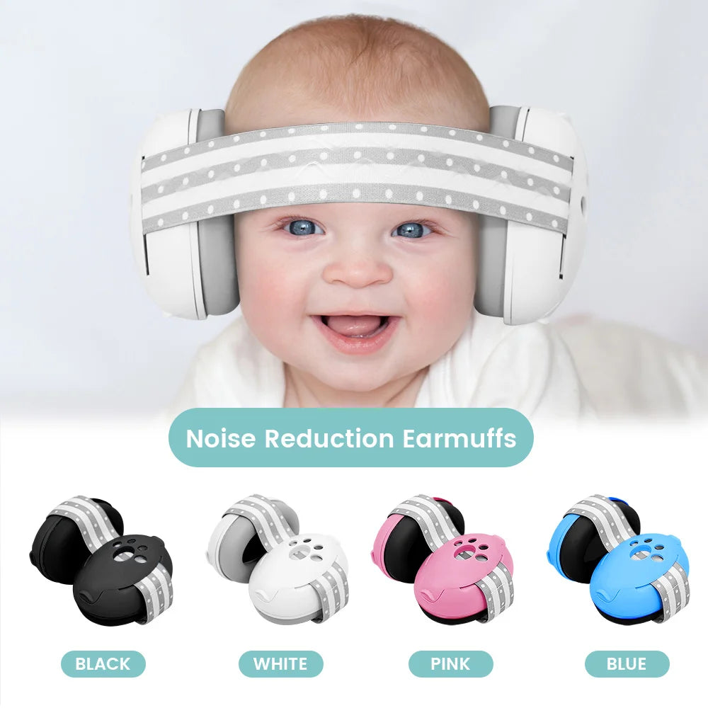 Baby Earmuffs for Noise Reduction - Soft & Adjustable Headband