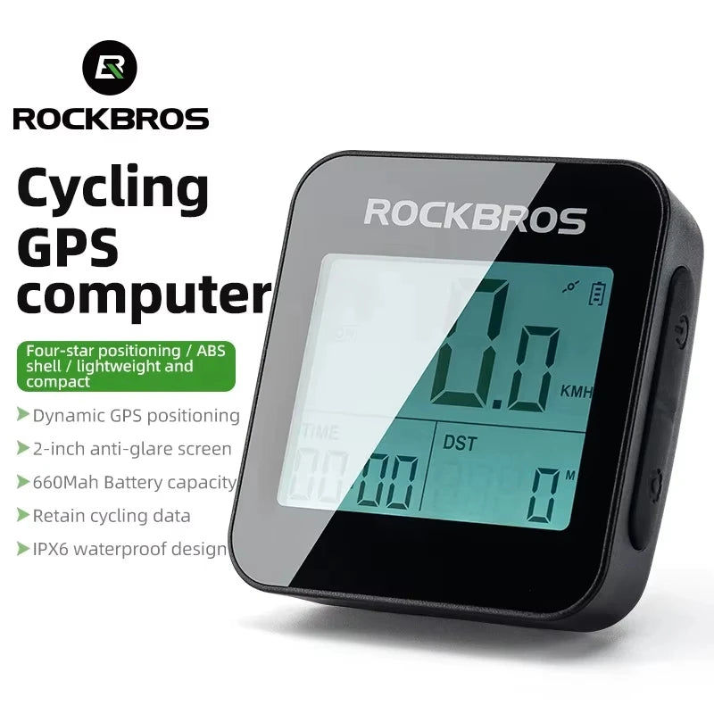 ROCKBROS Waterproof Bicycle Computer GPS Speedometer & Odometer
