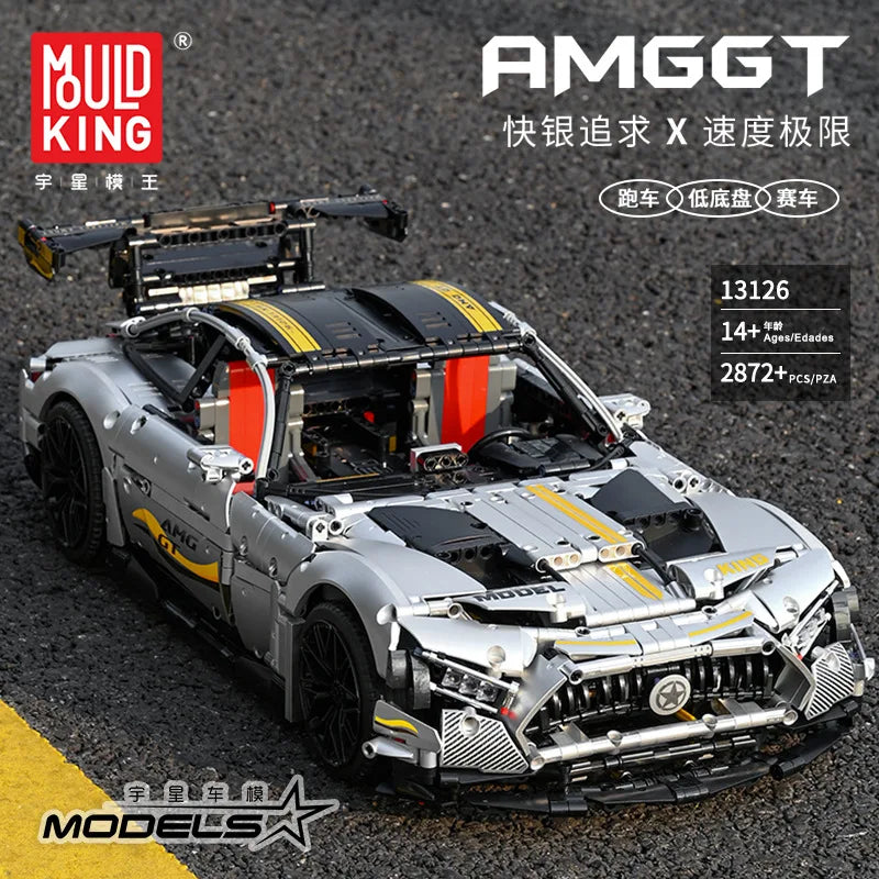 Mould King 13126 1:8 Remote Control Super Sport Car Building Set