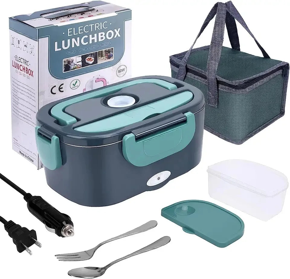 HOMEFISH 1.5L Portable Electric Lunch Box - Leak-Proof Food Warmer
