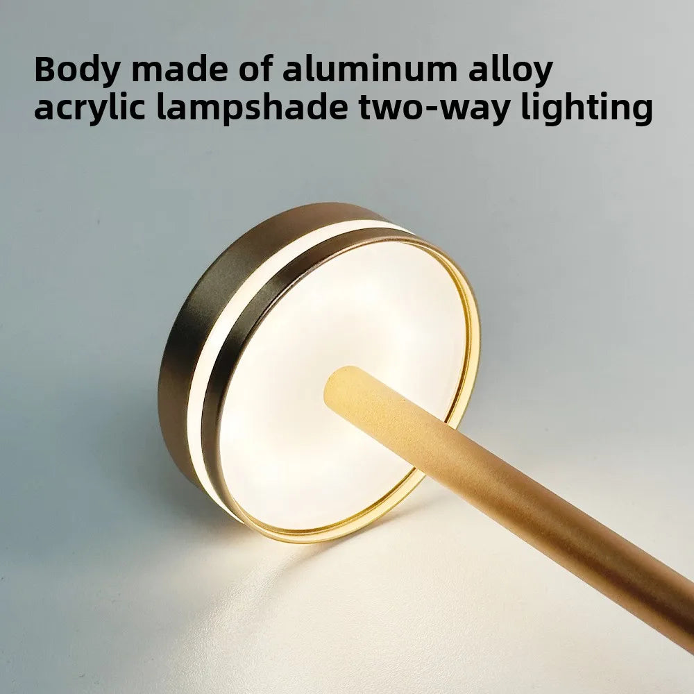 Portable Cordless LED Table Lamp with USB Charging - Modern & Dimmable