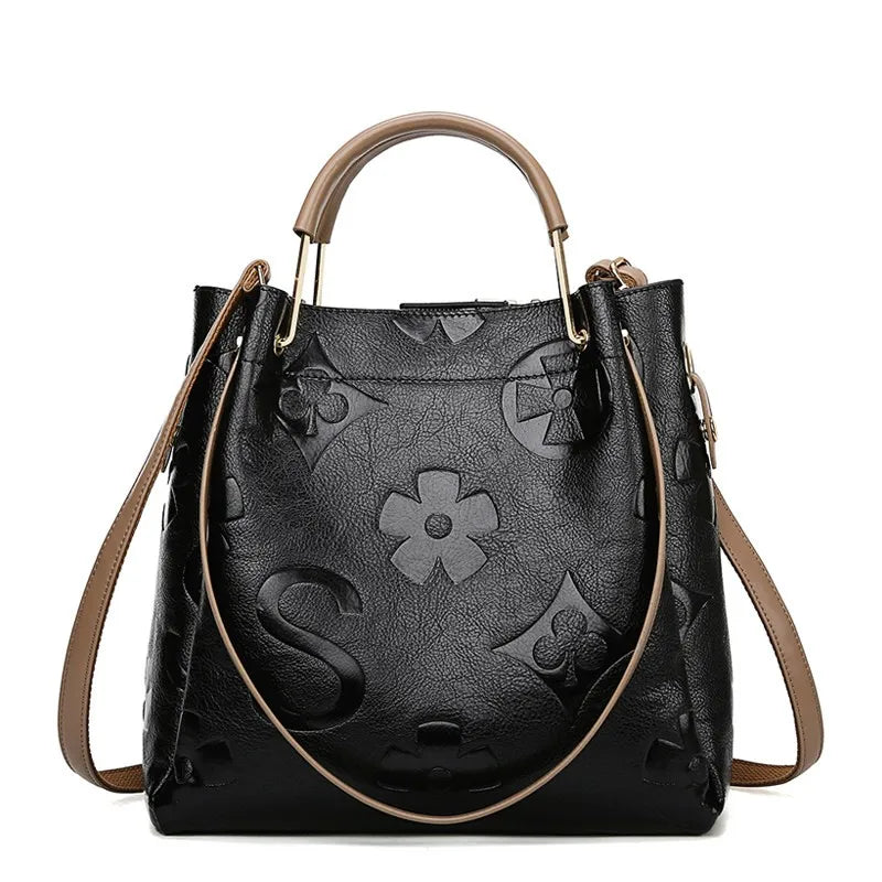 Trendy Large Capacity Crossbody Bucket Handbag for Women