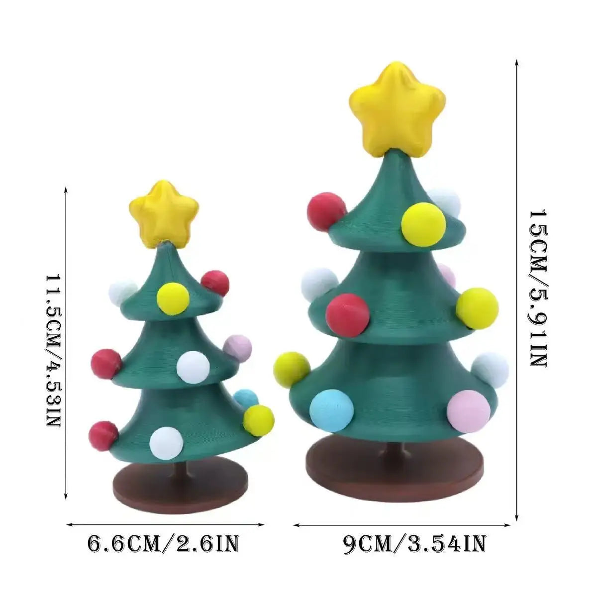 Dancing Rotating Christmas Tree Toy - Fun Holiday Desktop Decoration