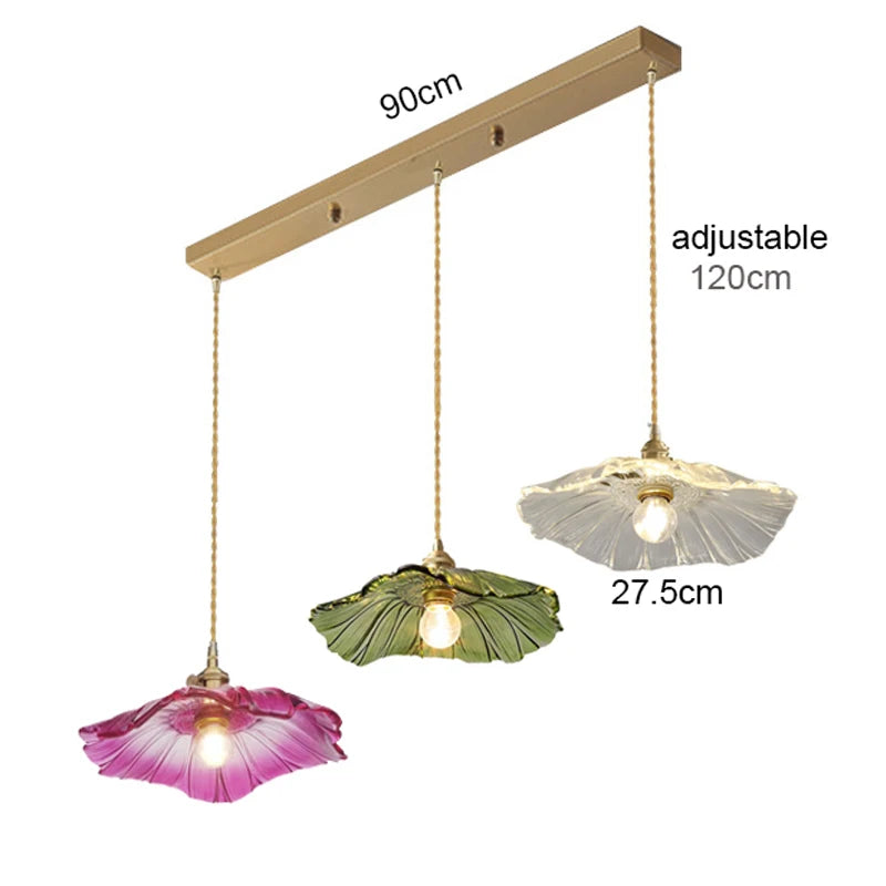 Stylish Glass Pendant Light - Modern Hanging Lamp for Dining & Kitchen