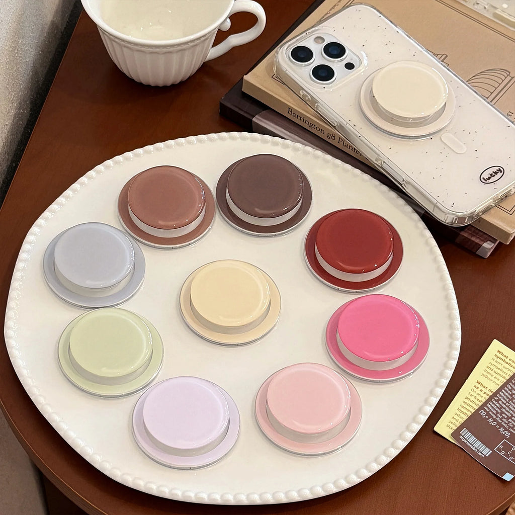 Magnetic Griptok Stand for iPhone - Stylish Solid Color Holder