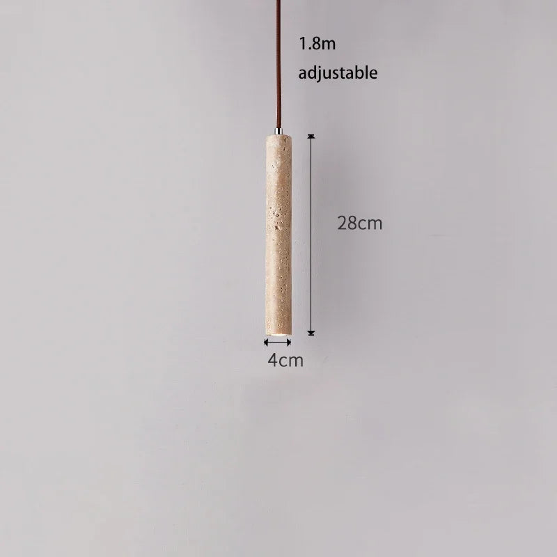 Pumous LED Pendant Lamp - Modern Wooden Chandelier for Bedroom