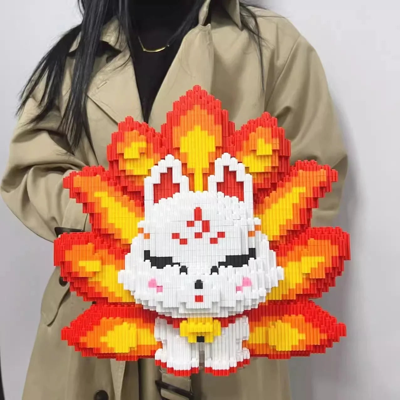 Nine Tailed Fox Building Block Toy - Fun STEM Assembly for Kids