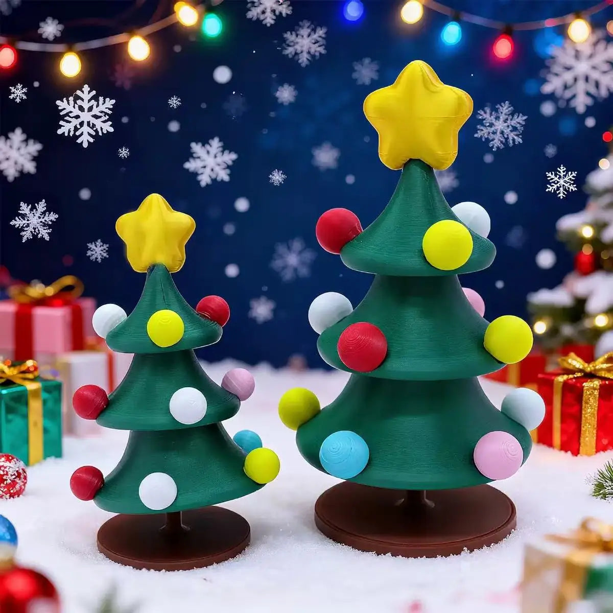 Dancing Rotating Christmas Tree Toy - Fun Holiday Desktop Decoration