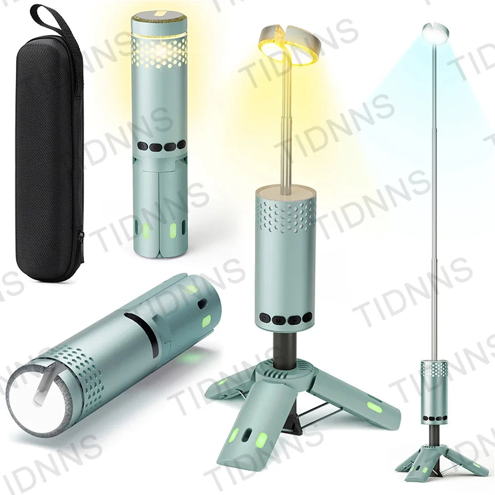 10000mAh Rechargeable LED Camping Lantern with Magnetic Flashlight