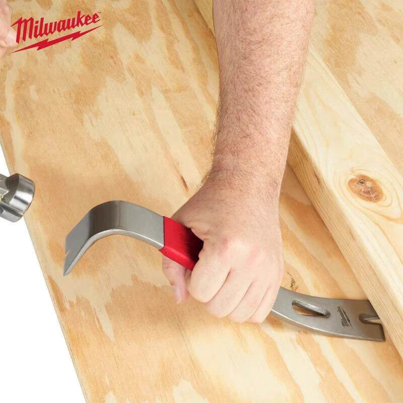Milwaukee 12" Heavy-Duty Pry Bar with Anti-Vibration Grip