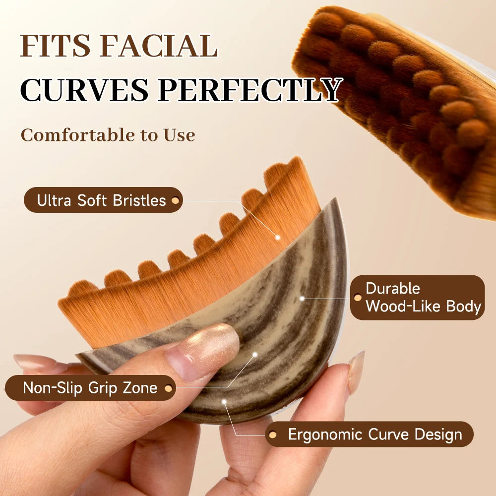 Portable Lymphatic Contour Brush - Facial Sculpting & Massage Tool