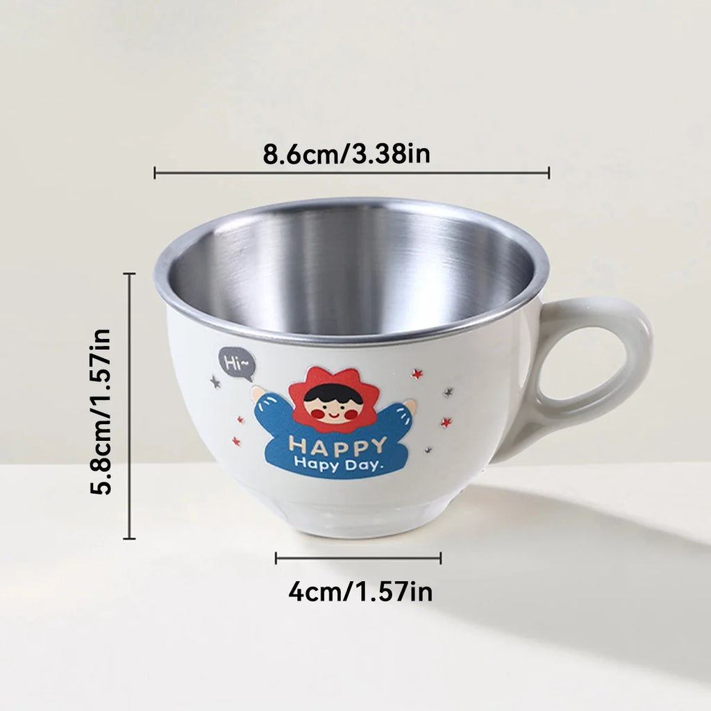 Double Wall Stainless Steel Kids Coffee Tumbler Cup