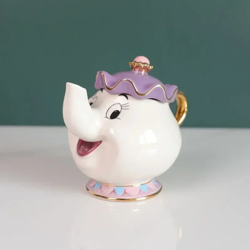 Disney Mrs. Potts & Chip Teapot Set - Enchanting Teacups for Tea Lovers