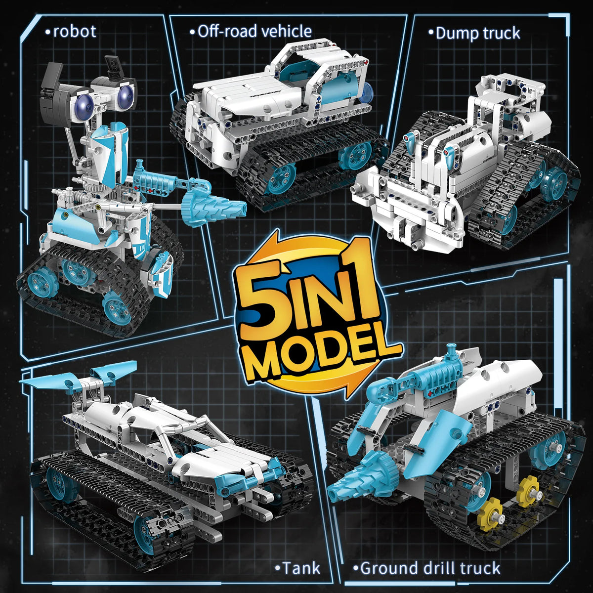 JIMITU Intelligent Robot Building Blocks - APP Remote Control Set