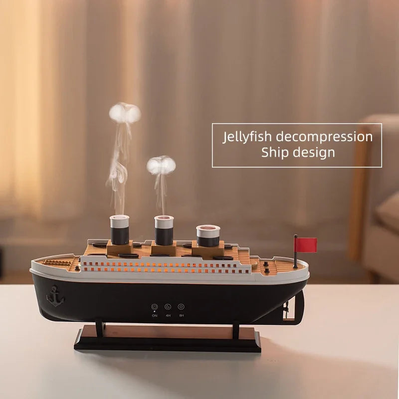 Titanic Ship Model Humidifier & Aroma Diffuser with Remote Control