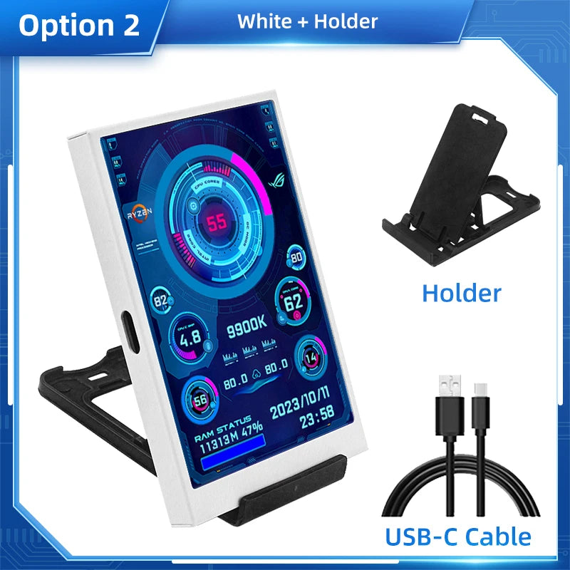 3.5 Inch USB Type-C IPS Secondary Monitor for PC & Custom Software