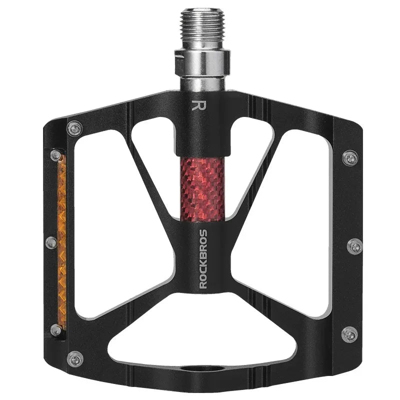 ROCKBROS Alloy Cycling Pedals - Anti-slip Reflective Platform Bike Accessories