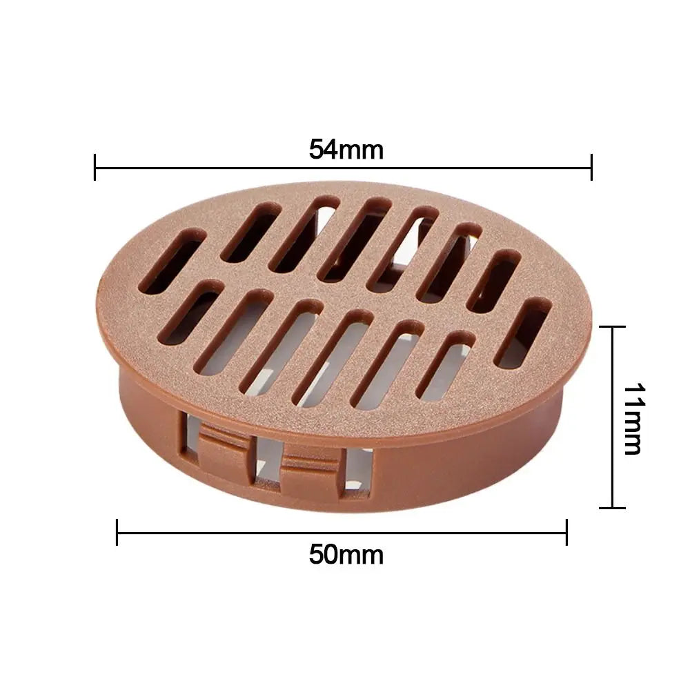 4Pcs Round Plastic Louver Vent Cover for Cabinet & Furniture