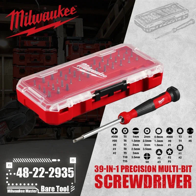 Milwaukee 39-in-1 Multi-Bit Precision Screwdriver Set