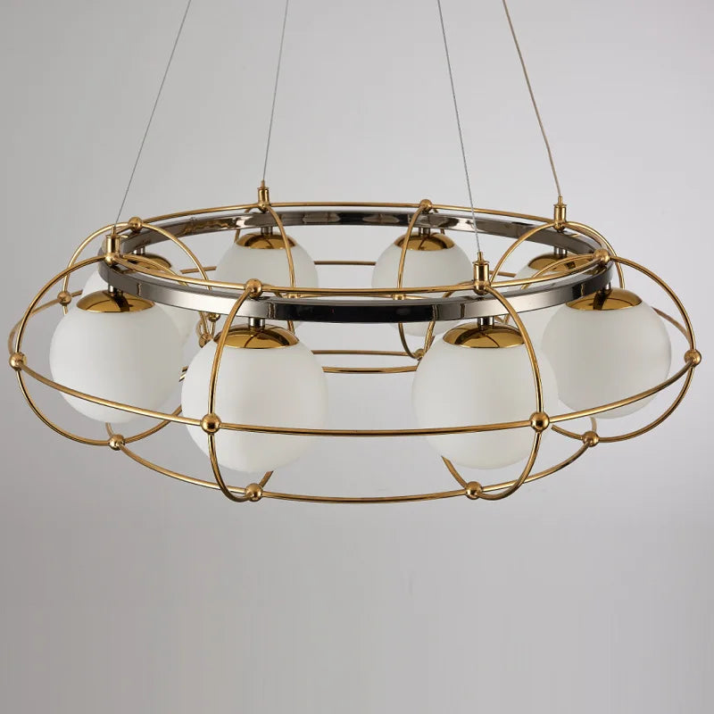 Nordic Modern Minimalist Glass Ball LED Pendant Chandelier Lighting