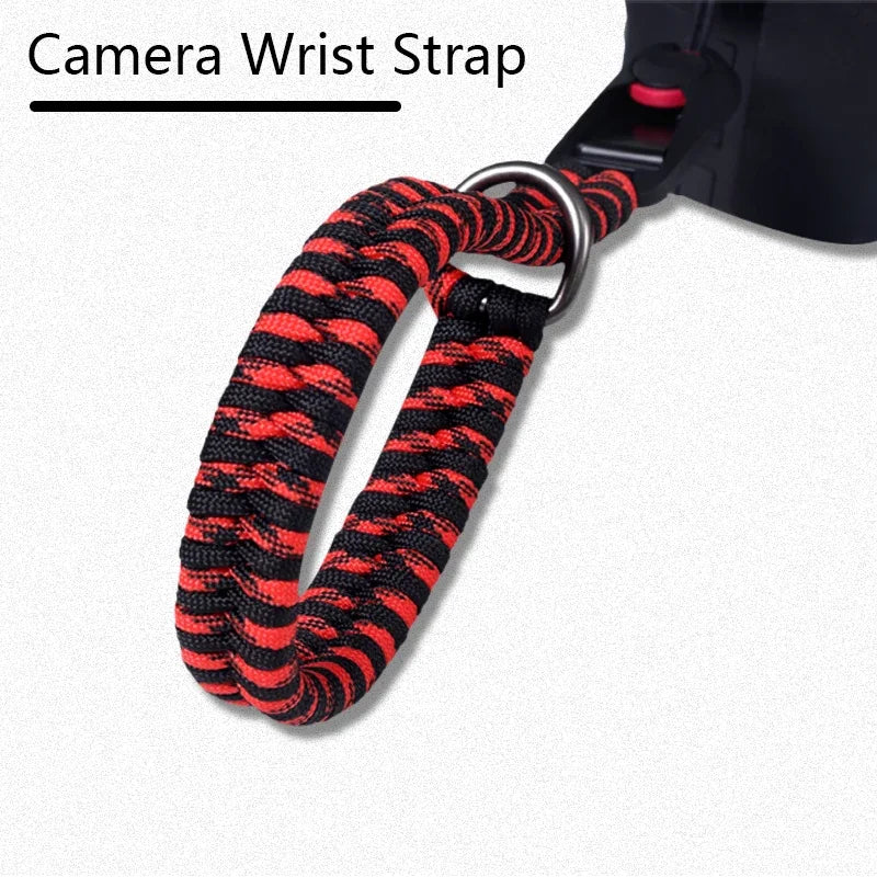 Adjustable Hand-Braided Camera Wrist Strap for Nikon, Canon, Sony