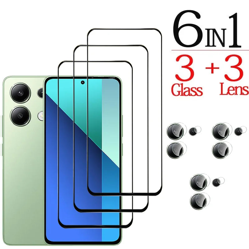 Premium Tempered Glass Screen Protector for Redmi Note 14 & 13 Pro