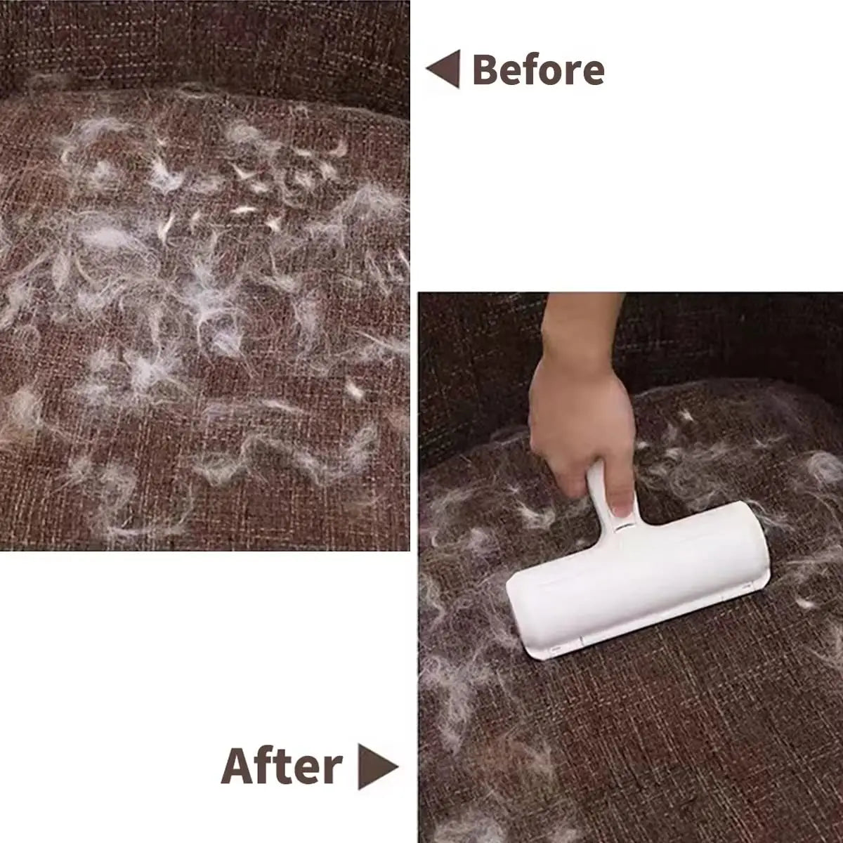 Effortless Pet Hair Remover Roller - Self-Cleaning & Reusable Tool