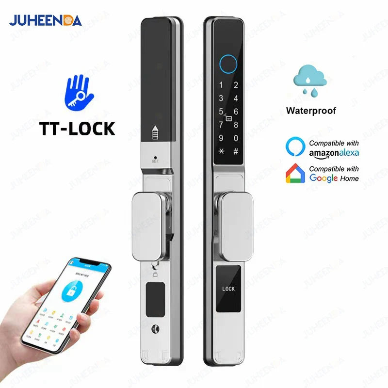 Smart Waterproof Sliding Door Lock with TTLock & Alexa Integration