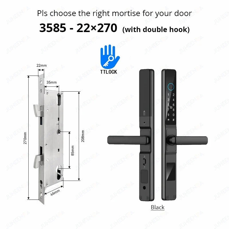 Smart Waterproof Sliding Door Lock with TTLock & Alexa Integration