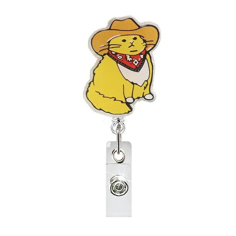 Cute Animal Retractable ID Badge Clip for Nurses | Fun Design