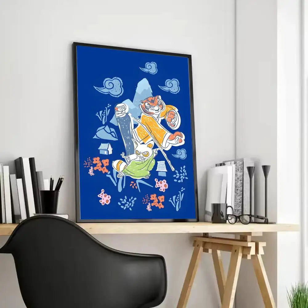 Kung Fu Panda HD Wall Art Poster - Waterproof Aesthetic Decor