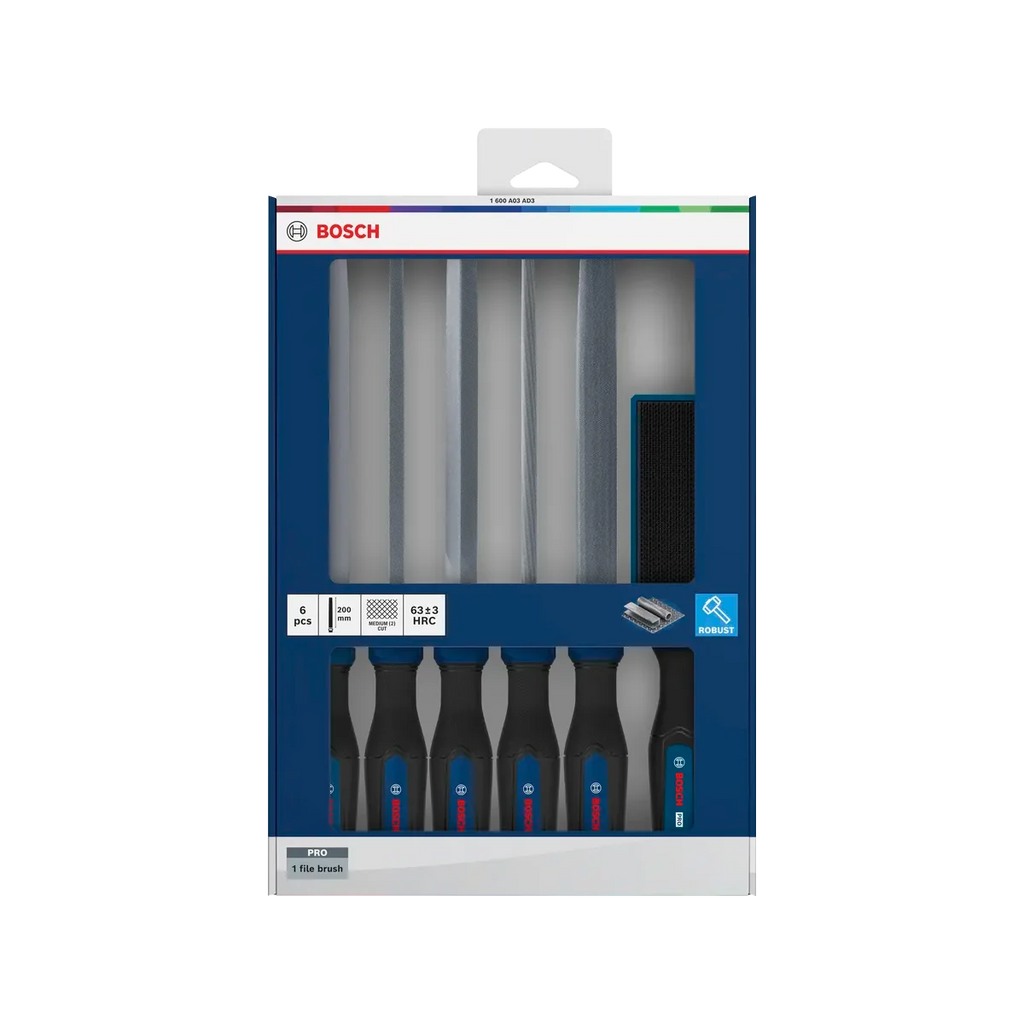 Bosch 6-Piece Files and File Brush Set for Precision Metalwork