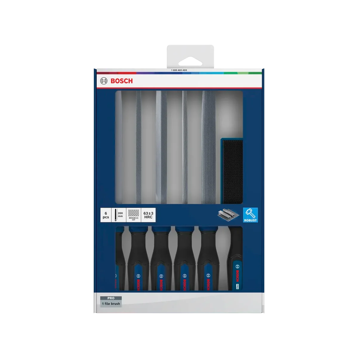Bosch 6-Piece Files and File Brush Set for Precision Metalwork