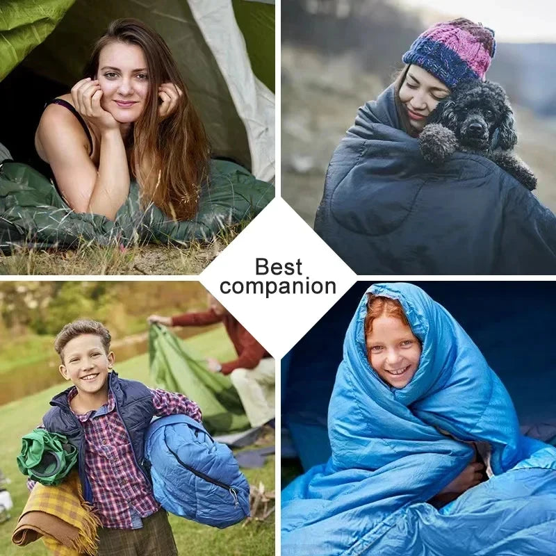 Ultralight Waterproof 4-Season Camping Sleeping Bag for Outdoor Adventures