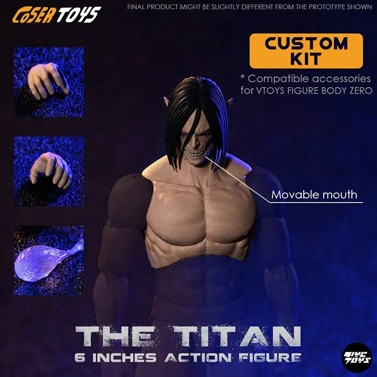 Coser Toys 1/12 Male Soldier Action Figure - Moveable Mouth & Accessories
