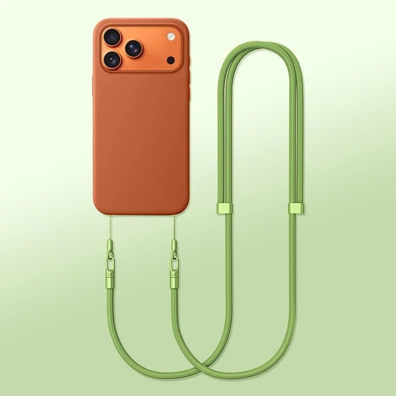 iPhone Air 17 Pro Max Multifunctional Crossbody Phone Case & Lanyard