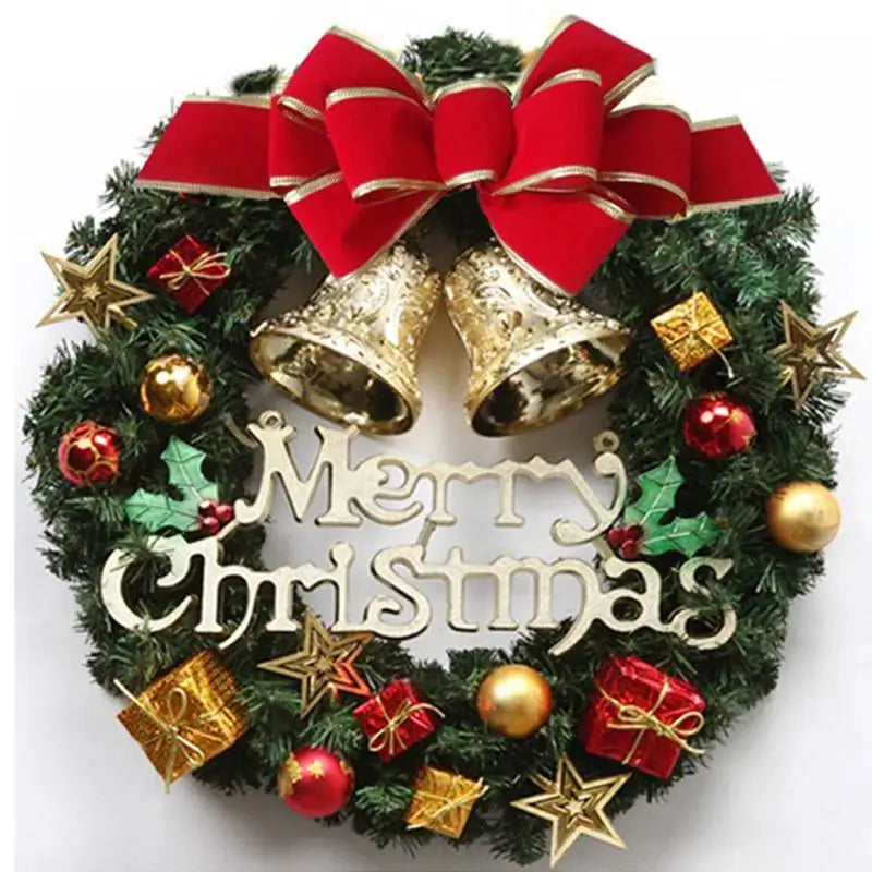 Handmade Christmas Wreath - Lifelike Festive Door & Window Decor
