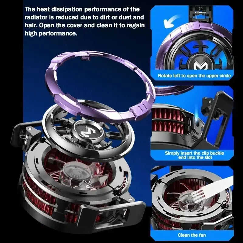 MEMO CX08 Pro Mobile Phone Magnetic Cooling Radiator for Gamers