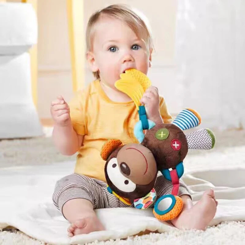 Plush Baby Rattle Toys for Stroller & Bed Mobile - Ideal for Infants