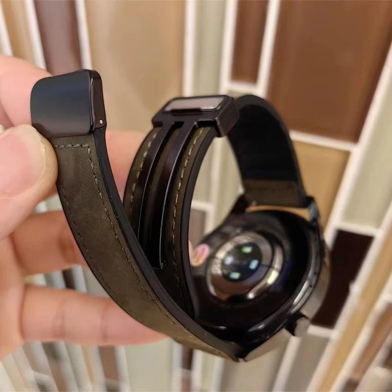 Luxurious Leather 22mm Magnetic Strap for Xiaomi Watch S1-S4