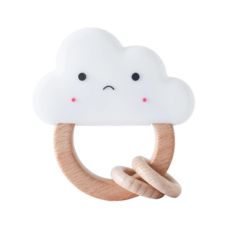 Bopoobo Baby Crochet Rattle Toy - Soft Wooden Teether & Infant Gym